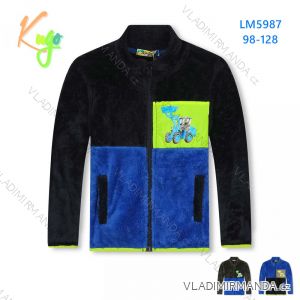 Hoodie warm furry zipper long sleeve children's boys (98-128) KUGO LM5987