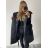 Women's elegant party long sleeve dress (S/M ONE SIZE) ITALIAN FASHION IM322282 M / L Royal blue