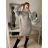 Women's Knitted Extended Long Sleeve Sweater (S/M/L ONE SIZE) ITALIAN FASHION imwb22272