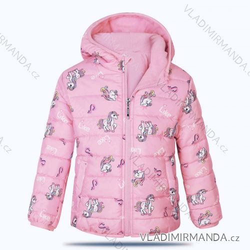 Autumn children's hooded jacket for girls (98-128) KUGO KM9924