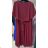 Women's Long Knitted Turtleneck Short Sleeve Dress (S/M ONE SIZE) ITALIAN FASHION IMM22FD51751