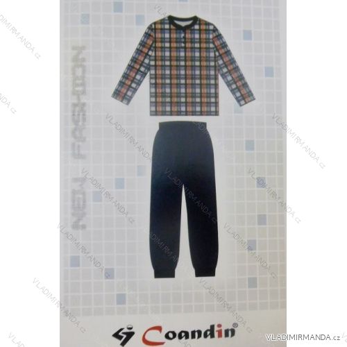 Pyžamo dlouhé pánské bavlněné (m-3xl) COANDIN S3209-04