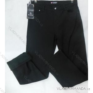 Kalhoty plátěné  teplé dámské flaušová podšívka (30-38) SUNBIRD SUN22SHH1870A