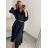 Šaty letní na ramínka dámské (S/M ONE SIZE) ITALSKÁ MÓDA IMPBB22B21841 XL/2XL Black