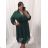 Women's Warm Long Sleeve Dress (L / XL ONE SIZE) ITALIAN FASHION IM422VERONA