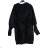 Women's spring coat (uni s-l) ITALIAN FASHION IMH20085 black S/M