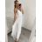 Women's long elegant dress with straps (S/M ONE SIZE) ITALIAN FASHION IMPSH243670 beige S/M
