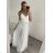 Women's long elegant dress with straps (S/M ONE SIZE) ITALIAN FASHION IMPSH243670 beige S/M