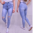 Rifle jeans dámské (25-31) P.O.P. SEVEN MA520pop5517/DR 26 modrá