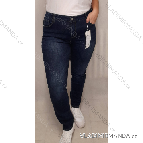 Rifle jeans dámské nadrozměrné (30-42) M.SARA MA121MF8553/DR 37 modrá