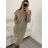 Summer long sleeve flowered women's dress (UNI S / L) ITALIAN FASHION IMK20150