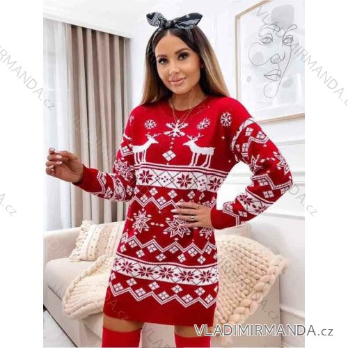 Summer long sleeve flowered women's dress (UNI S / L) ITALIAN FASHION IMK20150