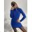 Women's Long Knitted Turtleneck Short Sleeve Dress (S/M ONE SIZE) ITALIAN FASHION IMM22FD51751