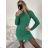 Women's Long Knitted Turtleneck Short Sleeve Dress (S/M ONE SIZE) ITALIAN FASHION IMM22FD51751