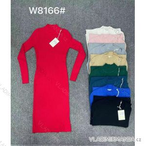 Šaty elegantní úpletové dlouhý rukáv dámské (S/M ONE SIZE) ITALSKÁ MÓDA IMWA22W8166