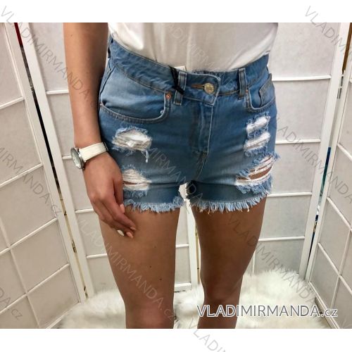 Shorts jeans shorts women (XS-XL) ITALIAN MODEMS PREMIUM IMT19477 34 blue