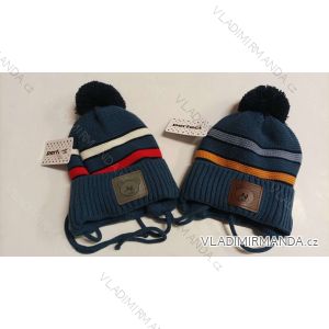 Cap with pompom winter infant children's boy (ONE SIZE) PERFECT POLISH FASHION PV322003