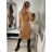 Women's Long Sleeve Knitted Dress (S/M ONE SIZE) FRENCH FASHION FMWT22J51765