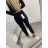 Kalhoty dlouhé strečové dámské (S/M ONE SIZE) ITALSKá MóDA IM522050/DR S/M Black
