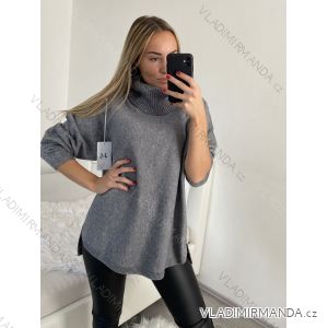 Svetr úpletový oversize s rolákem dlouhý rukáv dámský (S/M/L/XL/2XL ONE SIZE) ITALSKá MóDA IM522AL0381