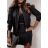 Women's Leather Jacket and Skirt Set (S/M ONE SIZE) ITALIAN FASHION IMWB22377