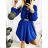 Summer long sleeve flowered women's dress (UNI S / L) ITALIAN FASHION IMK20150