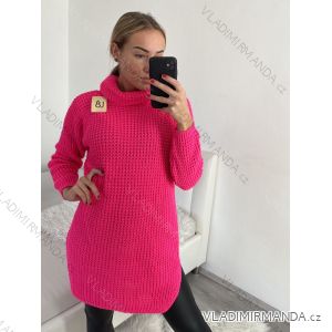 Women's Long Sleeve Turtleneck Long Sleeve Sweater (S/M/L/XL/2XL ONE SIZE) ITALIAN FASHION IM422943