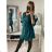 Summer long sleeve flowered women's dress (UNI S / L) ITALIAN FASHION IMK20150