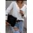 Women's Elegant Long Sleeve Blouse (S/M ONE SIZE) ITALIAN FASHION IMWDD223936