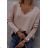 Women's Elegant Long Sleeve Blouse (S/M ONE SIZE) ITALIAN FASHION IMWDD223936