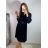 Summer long sleeve flowered women's dress (UNI S / L) ITALIAN FASHION IMK20150 S/M Emerald