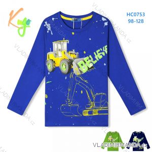 T-Shirt Langarm mit Pailletten Kinder Jungen (98-128) KUGO S3136