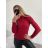 Women's Warm Knitted Turtleneck Long Sleeve Sweater (S/M ONE SIZE) ITALIAN FASHION IMM22FD1001 S/M white