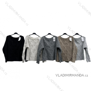 Women's Knitted Sweater Thin Turtleneck Long Sleeve (S / M ONE SIZE) ITALIAN FASHION IMD211111