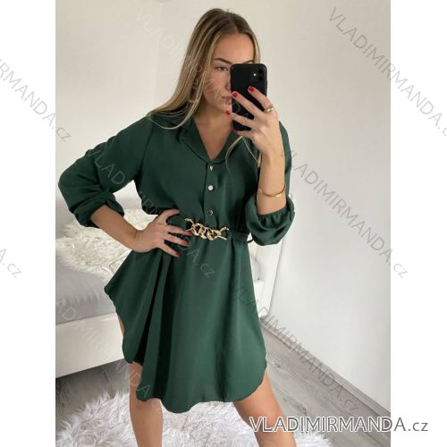 Summer long sleeve flowered women's dress (UNI S / L) ITALIAN FASHION IMK20150