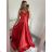 Women's Elegant Party Long Dress with Straps (S/M ONE SIZE) ITALIAN FASHION IMPSH2280608/DU -   béžová smetanová -   S/M/L