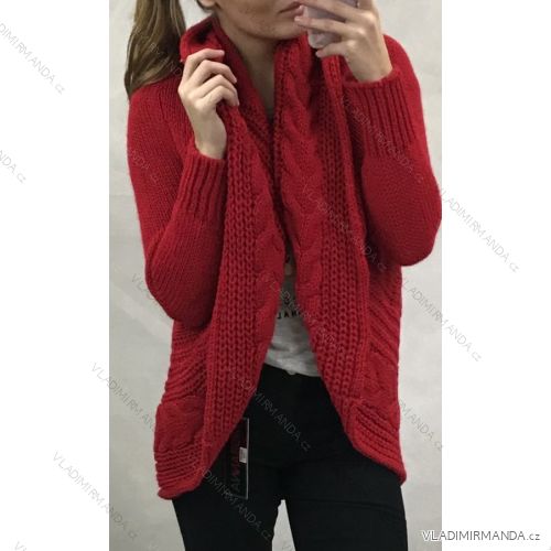 Cardigan knitted warm long sleeve women (UNI S / L) ITALIAN FASHION IM422VALESCA