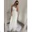 Women's Elegant Wedding Formal Long Sleeveless Dress (S/M ONE SIZE) ITALIAN FASHION IMM2219805