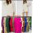 Women's Long Stretch Sleeveless Summer Dress (S / M / L ONE SIZE) ITALIAN FASHION IMWC222492