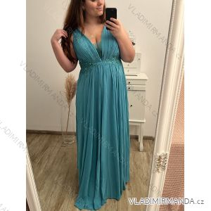 Šaty plesové elegantní společenské bez rukávu dámské nadrozměr (L/XL/2XL ONE SIZE) ITALSKÁ MÓDA IMM2360029/DU