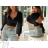 Women's Long Sleeve Crop Top (S/M ONE SIZE) ITALIAN FASHION IMPBB2313713ls