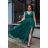 Women's Plus Size (42-48) Long Elegant Party Sleeveless Dress POLISH FASHION PMLBC23248-13 Green 48