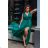 Women's Plus Size (42-48) Long Elegant Party Sleeveless Dress POLISH FASHION PMLBC23248-13 Green 48