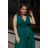 Women's Plus Size (42-48) Long Elegant Party Sleeveless Dress POLISH FASHION PMLBC23248-13 Green 48