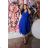 Women's Plus Size (42-46) Long Elegant Party Sleeveless Dress POLISH FASHION PMLBC23265-10 Royal blue 48