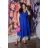 Women's Plus Size (42-46) Long Elegant Party Sleeveless Dress POLISH FASHION PMLBC23265-10 Royal blue 48