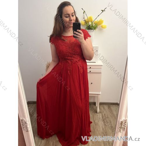 prom dress long elegant party short sleeve women's plus size (XL/2XL ONE SIZE) ITALIAN FASHION IMM2368815PL