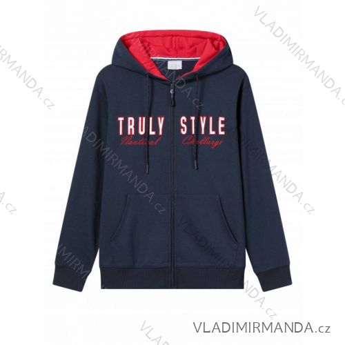 Mikina na zip s kapucí pánská nadrozměr (2XL-5XL) GLO-STORY GLO23MPU-4127