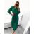 Elegant Long Sleeve Dress Women (S / M.ONE SIZE) ITALIAN FASHION IMM211302