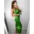 Women's Long Elegant Strapless Satin Party Dress (S/M ONE SIZE) ITALIAN FASHION IMPSH236357A/DU -   emerald green -   S/M/L